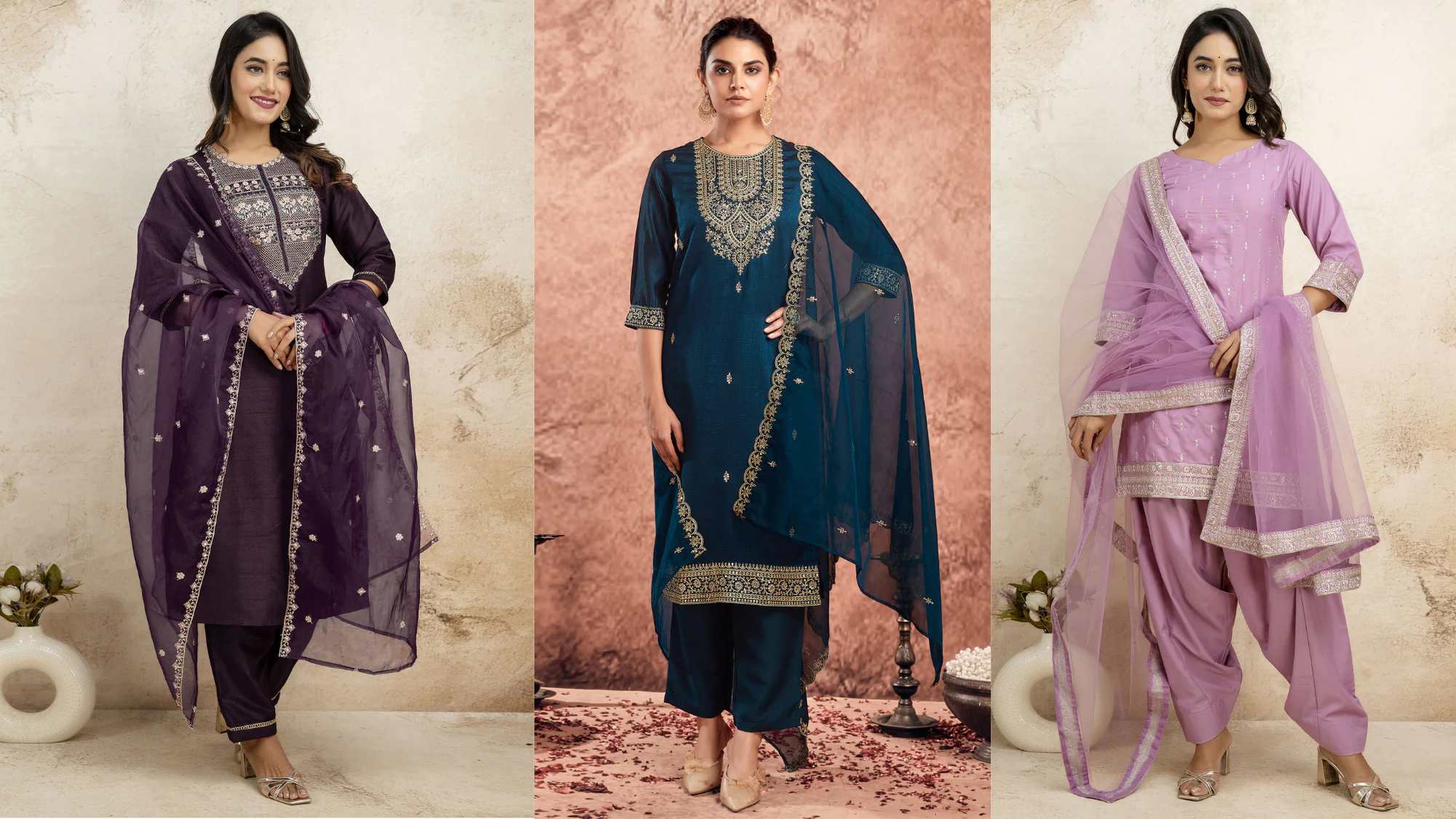 kurta with unique dupatta